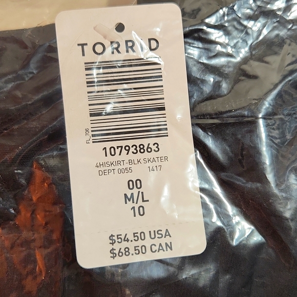 ❤️NWT VINTAGE TORRID HIGH-RISE LONG SWIM SKIRT WITH BRIEF - Picture 5 of 11